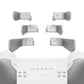 eXtremeRate Retail Metalic Silver 6in1 Replacement Interchangeable Swift Back Paddles for Xbox One Elite & Elite Series 2 Controller