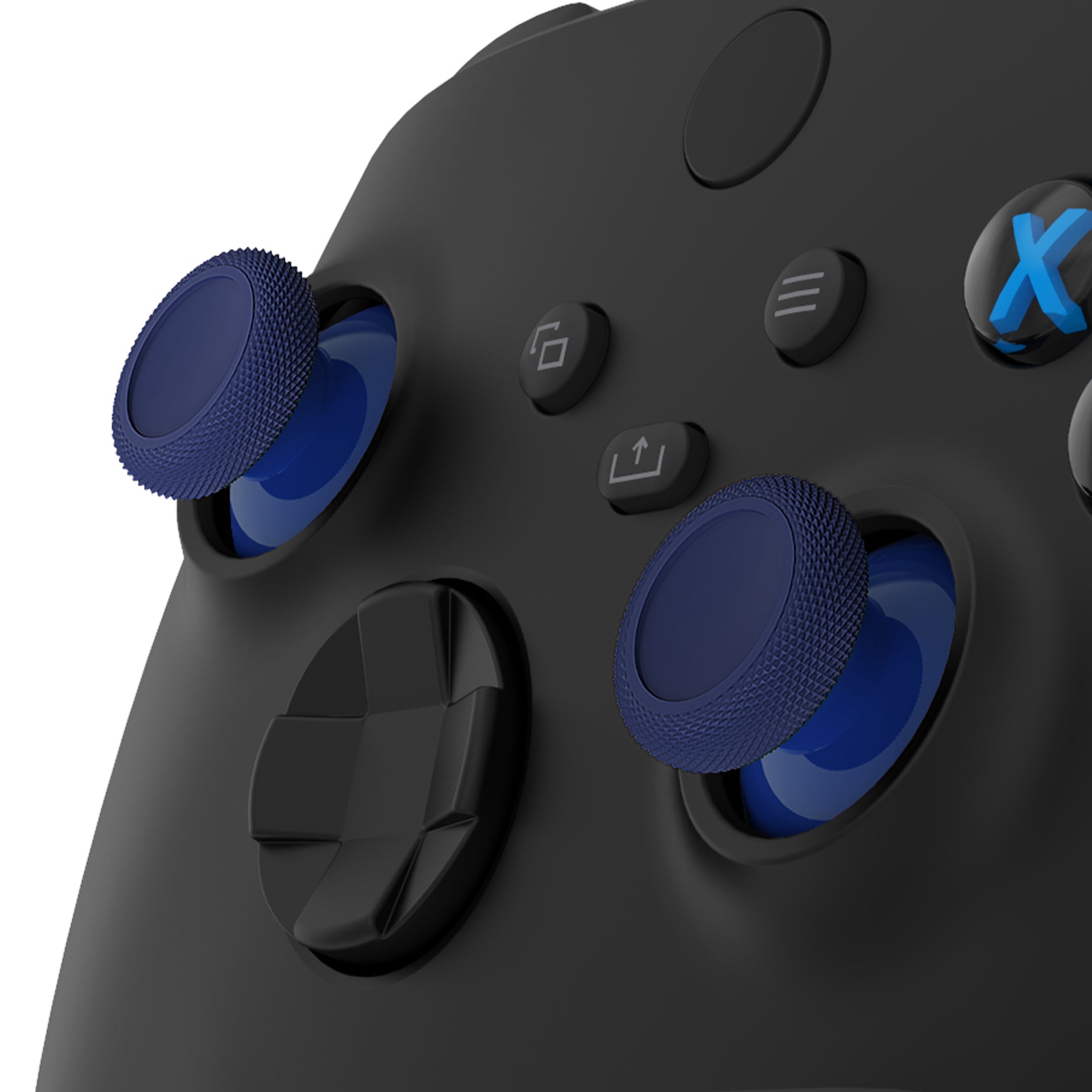 eXtremeRate Retail Midnight Blue Replacement Thumbsticks for Xbox Series X/S Controller, for Xbox One Standard Controller Analog Stick, Custom Joystick for Xbox One X/S, for Xbox One Elite Controller - JX3440