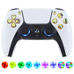 eXtremeRate Retail Multi-Colors Luminated Buttons DTF V3 LED Kit for PS5 Controller BDM-030 - Chrome Gold