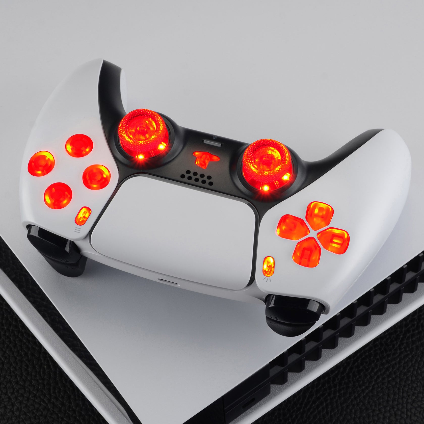 eXtremeRate Multi-Kleuren Knoppen Verlichte voor ps5 Controller BDM-030 eXtremeRate Multi-Kleuren Knoppen Verlichte voor ps5 Controller BDM-030