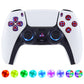 eXtremeRate Retail Multi-Colors Luminated Buttons DTF V3 LED Kit for PS5 Controller BDM-030 - Scarlet Red