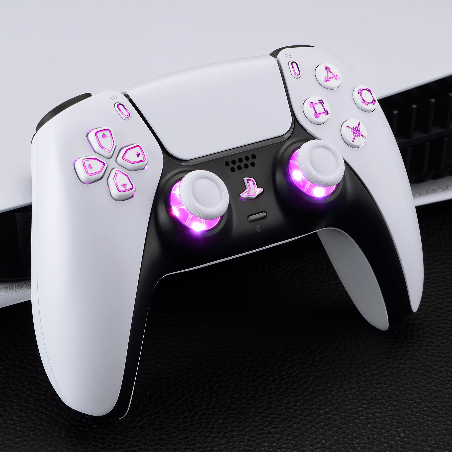 eXtremeRate 7 Colors 9 Modes Luminated Dpad Thumbsticks Share Home Face  Buttons for PS5 Controller BDM-030/040, White Classical Symbols Buttons DTF  V3 LED Kit for PS5 Controller - WITHOUT Controller – eXtremeRate Retail