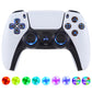 eXtremeRate Retail Multi-Colors Luminated Buttons DTF V3 LED Kit for PS5 Controller BDM-030 - Wood Grain