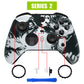 eXtremeRate Retail New Wolve Soul Replacement Front Housing Shell Case with Thumbstick Accent Rings for Xbox One Elite Series 2 Controller Model 1797 - ELT144