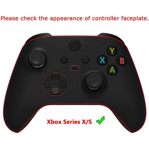 eXtremeRate Retail Nine-Taled Fox Replacement Part Faceplate, Soft Touch Grip Housing Shell Case for Xbox Series S & Xbox Series X Controller Accessories - Controller NOT Included - FX3T176