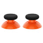 eXtremeRate Retail Orange & Black Replacement Thumbsticks for Xbox Series X/S Controller, for Xbox One Standard Controller Analog Stick, Custom Joystick for Xbox One X/S, for Xbox One Elite Controller - JX3432