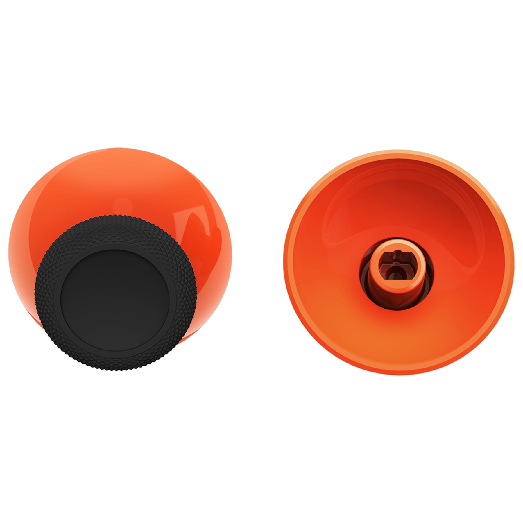 eXtremeRate Retail Orange & Black Replacement Thumbsticks for Xbox Series X/S Controller, for Xbox One Standard Controller Analog Stick, Custom Joystick for Xbox One X/S, for Xbox One Elite Controller - JX3432