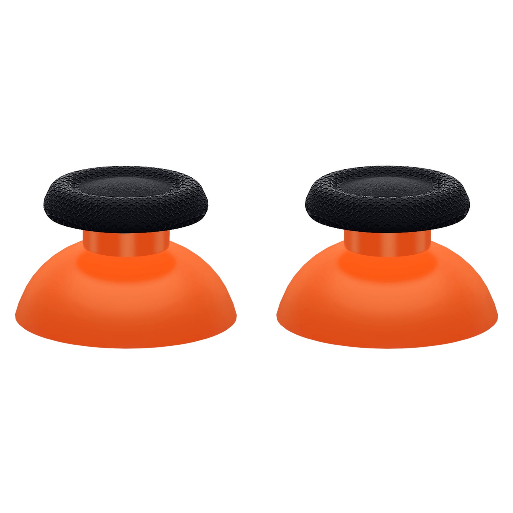 eXtremeRate Retail Orange & Black Dual-Color Replacement Thumbsticks for PS5 Controller, Custom Analog Stick Joystick Compatible with PS5, for PS4 All Model Controller - JPF634