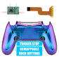 Chameleon Purple Blue Dawn 2.0 FlashShot Trigger Stop Remap Kit for ps4 CUH-ZCT2 Controller, Part & Back Shell & 2 Back Buttons & 2 Trigger Lock for ps4 Controller JDM 040/050/055 - P4QS006 eXtremeRate