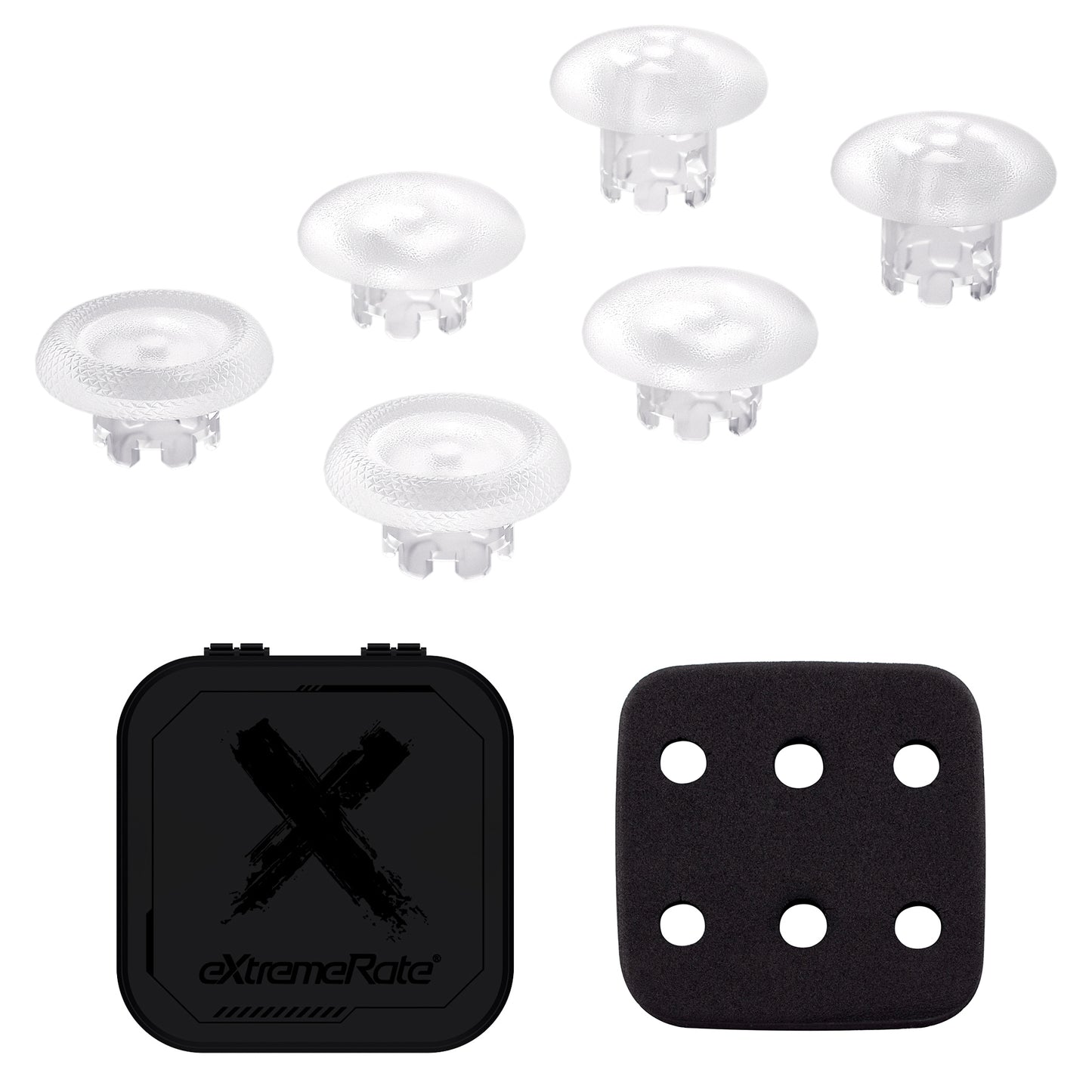 eXtremeRate Replacement Swappable Thumbsticks for PS5 Edge Controller - Clear eXtremeRate