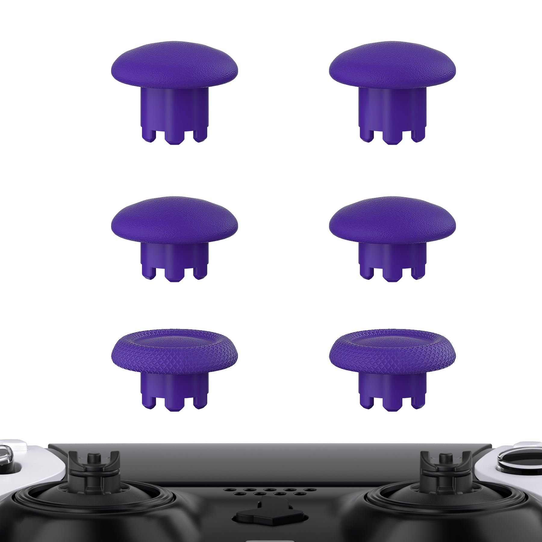 eXtremeRate Retail Purple Replacement Swappable Thumbsticks for PS5 Edge Controller, Custom Interchangeable Analog Stick Joystick Caps for PS5 Edge Controller - Controller & Thumbsticks Base NOT Included - P5J104