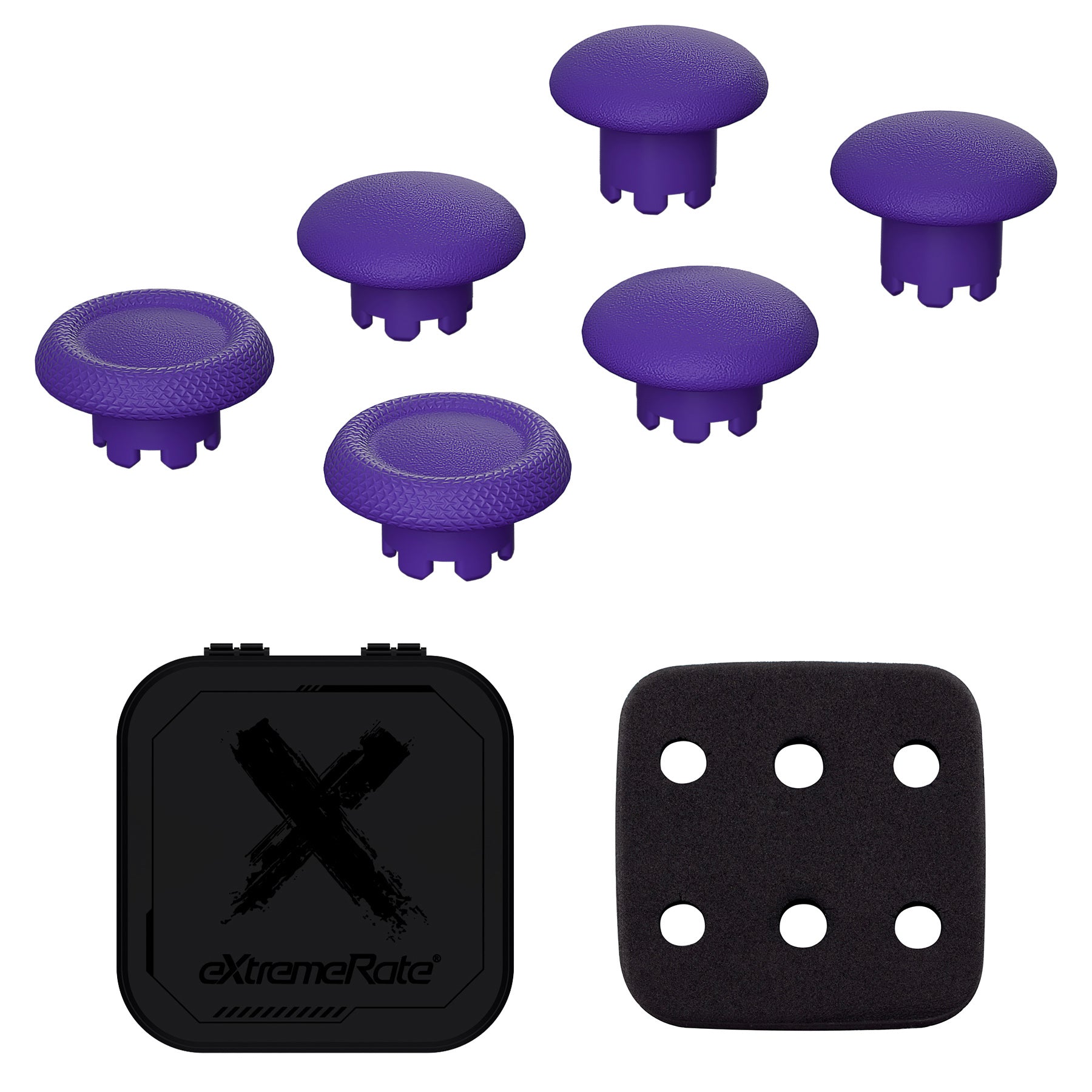 eXtremeRate Replacement Swappable Thumbsticks for PS5 Edge Controller - Purple eXtremeRate
