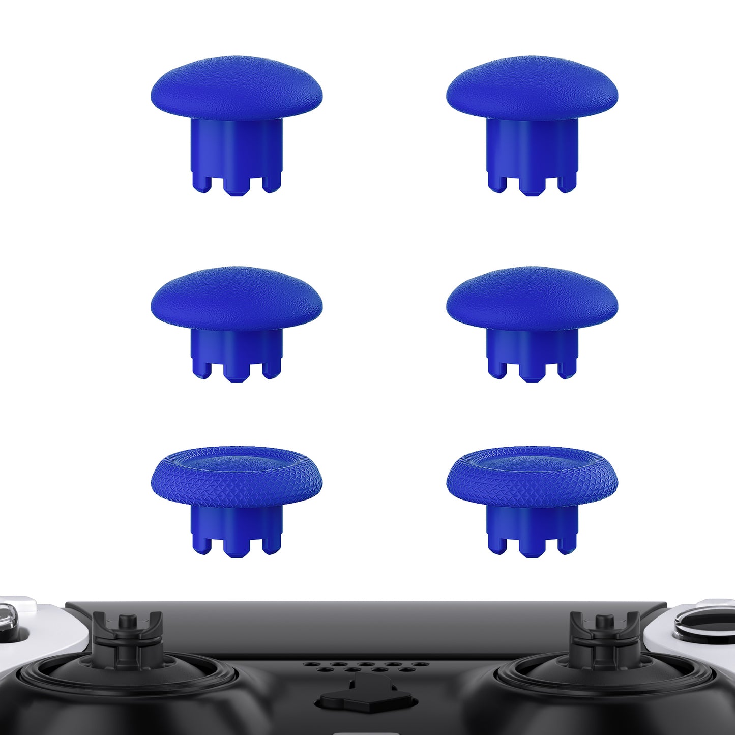 eXtremeRate Retail Blue Replacement Swappable Thumbsticks for PS5 Edge Controller, Custom Interchangeable Analog Stick Joystick Caps for PS5 Edge Controller - Controller & Thumbsticks Base NOT Included - P5J106