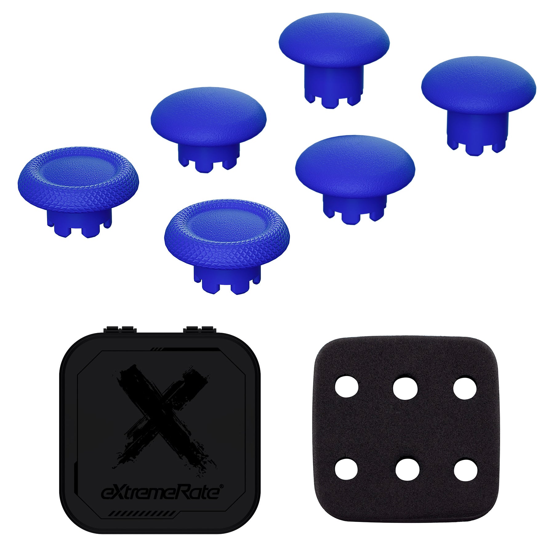  eXtremeRate Blue Replacement Swappable Thumbsticks for PS5 Edge  Controller, Custom Interchangeable Analog Stick Joystick Caps for PS5 Edge  Controller - Controller & Thumbsticks Base NOT Included : Video Games