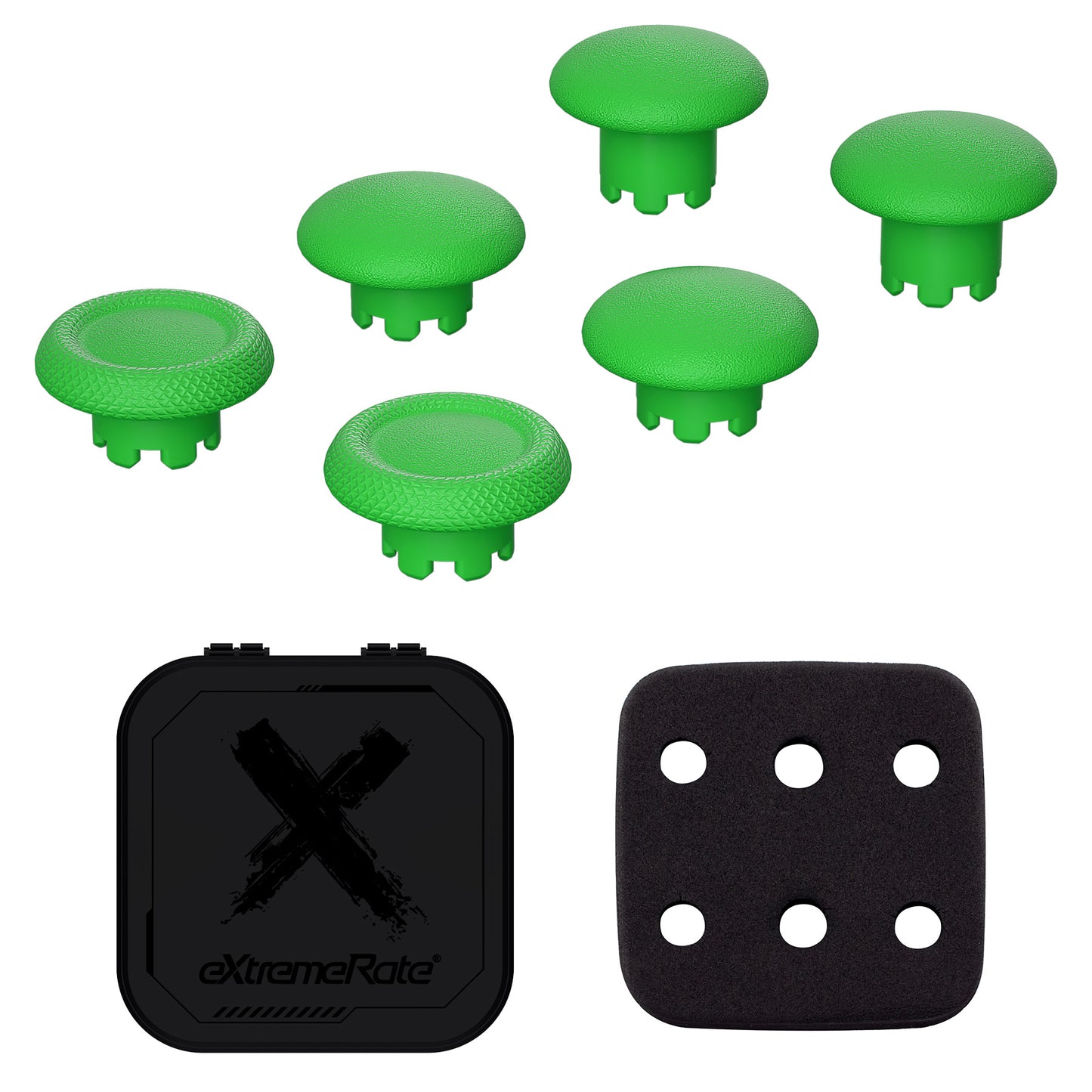 eXtremeRate Replacement Swappable Thumbsticks for PS5 Edge Controller - Green eXtremeRate