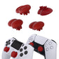 eXtremeRate EDGE Sticks Replacement Interchangeable Thumbsticks for PS5 & PS4 All Model Controllers - Carmine Red