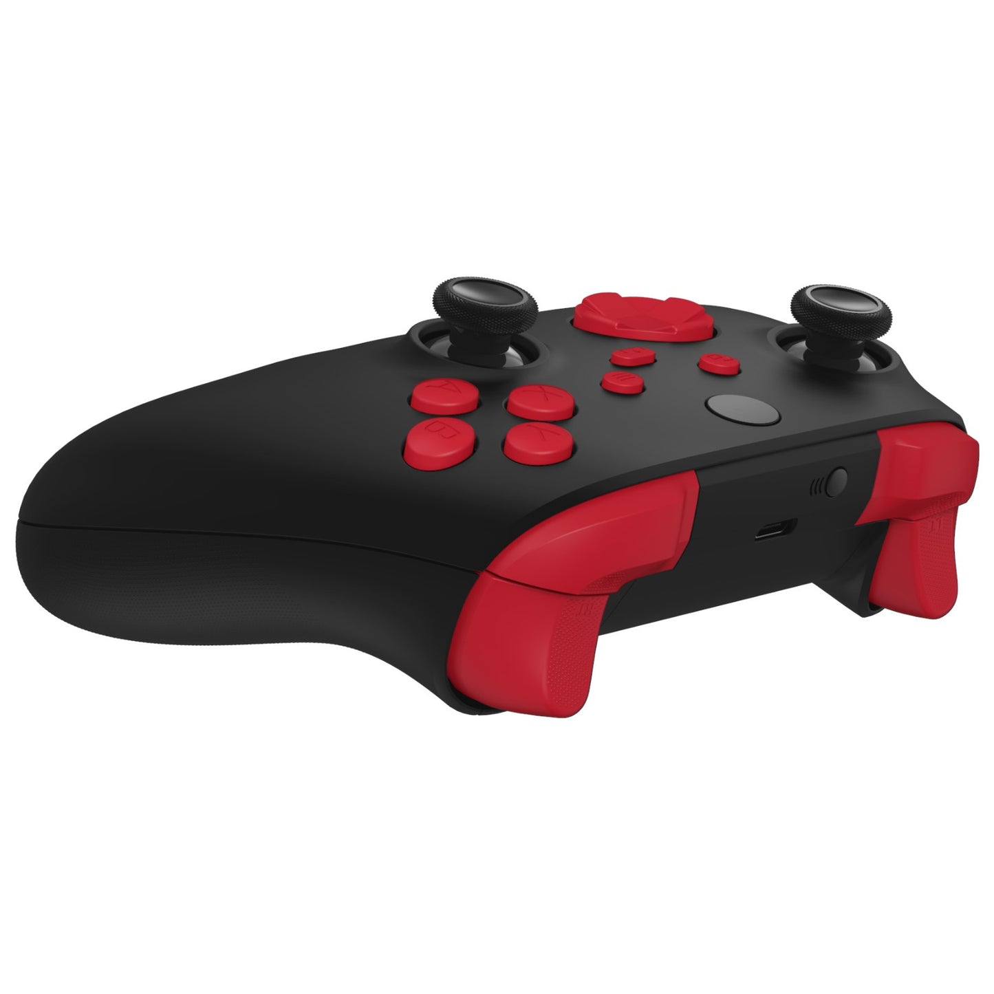eXtremeRate Retail Passion Red Replacement Buttons for Xbox Series S & Xbox Series X Controller, LB RB LT RT Bumpers Triggers D-pad ABXY Start Back Sync Share Keys for Xbox Series X/S Controller - JX3116
