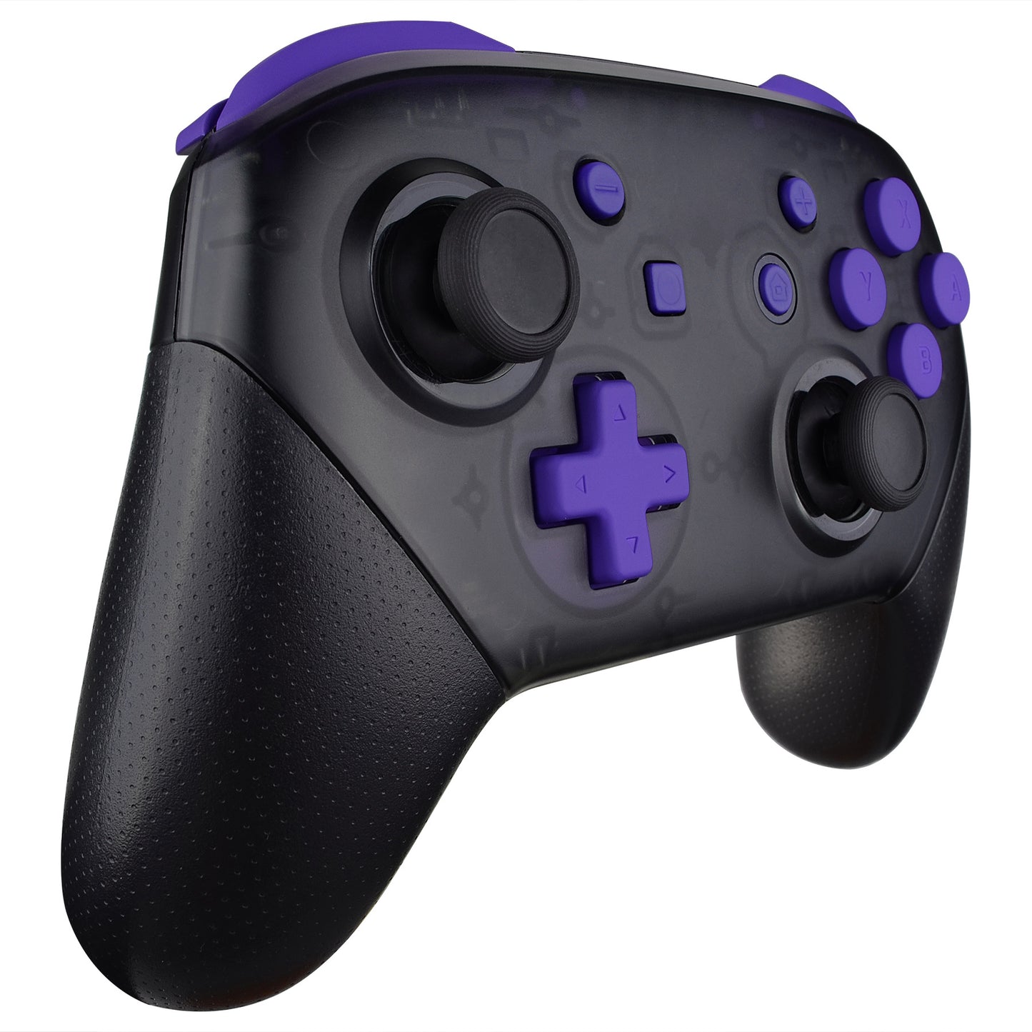 eXtremeRate Retail Purple Repair ABXY D-pad ZR ZL L R Keys for Nintendo Switch Pro Controller, DIY Replacement Full Set Buttons with Tools for Nintendo Switch Pro - Controller NOT Included - KRP305