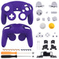 eXtremeRate Retail Purple Replacement Faceplate Backplate with Buttons for Nintendo GameCube Controller - GCNP3006