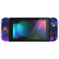 eXtremeRate Retail Gradient Translucent Bluebell Back Plate for NS Switch Console, NS Joycon Handheld Controller Housing with Full Set Buttons, DIY Replacement Shell for Nintendo Switch - QP345