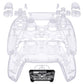 eXtremeRate Replacement Full Set Shells with Buttons Compatible with PS5 Controller BDM-030/040/050 - Clear