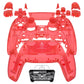 eXtremeRate Replacement Full Set Shells with Buttons Compatible with PS5 Controller BDM-030/040 - Clear Red