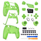 eXtremeRate Replacement Full Set Shells with Buttons Compatible with PS5 Controller BDM-010/020 - Clear Green eXtremeRate