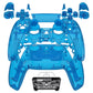 eXtremeRate Replacement Full Set Shells with Buttons Compatible with PS5 Controller BDM-030/040 - Clear Blue