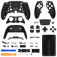 eXtremeRate Replacement Full Set Shells with Buttons Compatible with PS5 Edge Controller - Black