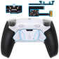 eXtremeRate RISE4 Plus MAX Back Paddles Kit with Clicky Trigger Stops & Rubberized Grip for PS5 Controller BDM-010/020 - Rubberized White Black - White