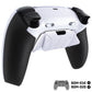 eXtremeRate RISE4 Plus MAX Back Paddles Kit with Clicky Trigger Stops & Rubberized Grip for PS5 Controller BDM-010/020 - Rubberized White Black - White