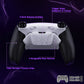 eXtremeRate RISE4 Plus MAX Back Paddles Kit with Clicky Trigger Stops & Rubberized Grip for PS5 Controller BDM-010/020 - Rubberized White Black - White