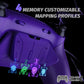 eXtremeRate RISE4 Plus MAX Back Paddles Kit with Clicky Trigger Stops & Rubberized Grip for PS5 Controller BDM-010/020 - Rubberized Galactic Purple