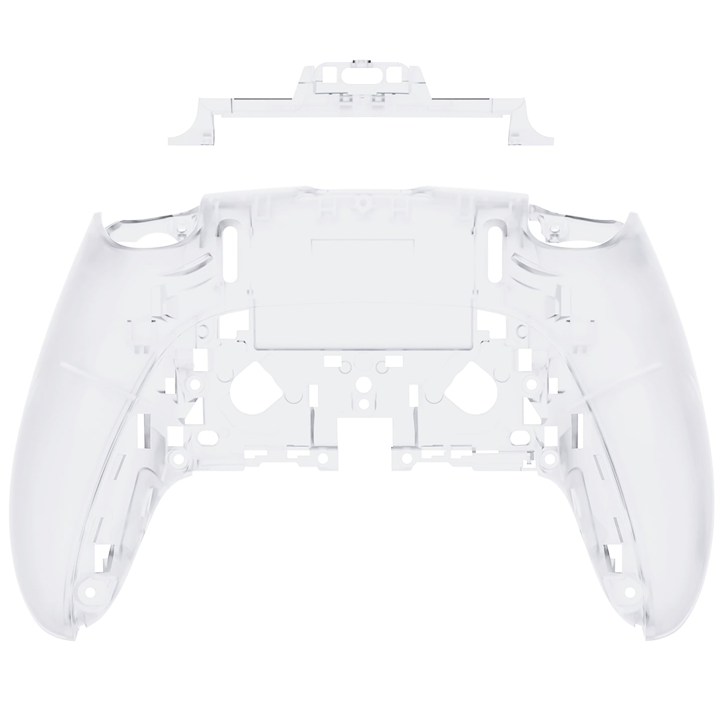 Replacement Back Housing Bottom Shell Compatible with PS5 Edge Controller - Clear eXtremeRate