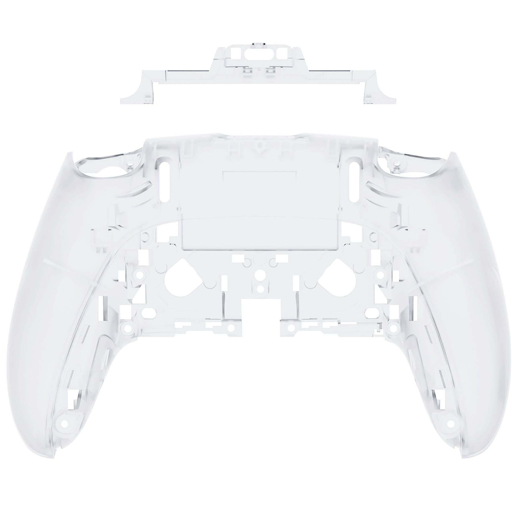 Replacement Back Housing Bottom Shell Compatible with PS5 Edge Controller - Clear eXtremeRate