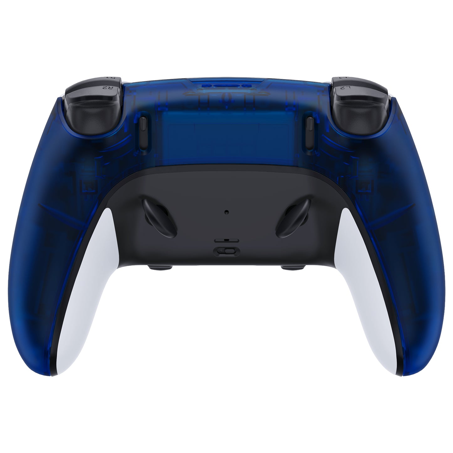 Replacement Back Housing Bottom Shell Compatible with PS5 Edge Controller - Clear Blue eXtremeRate