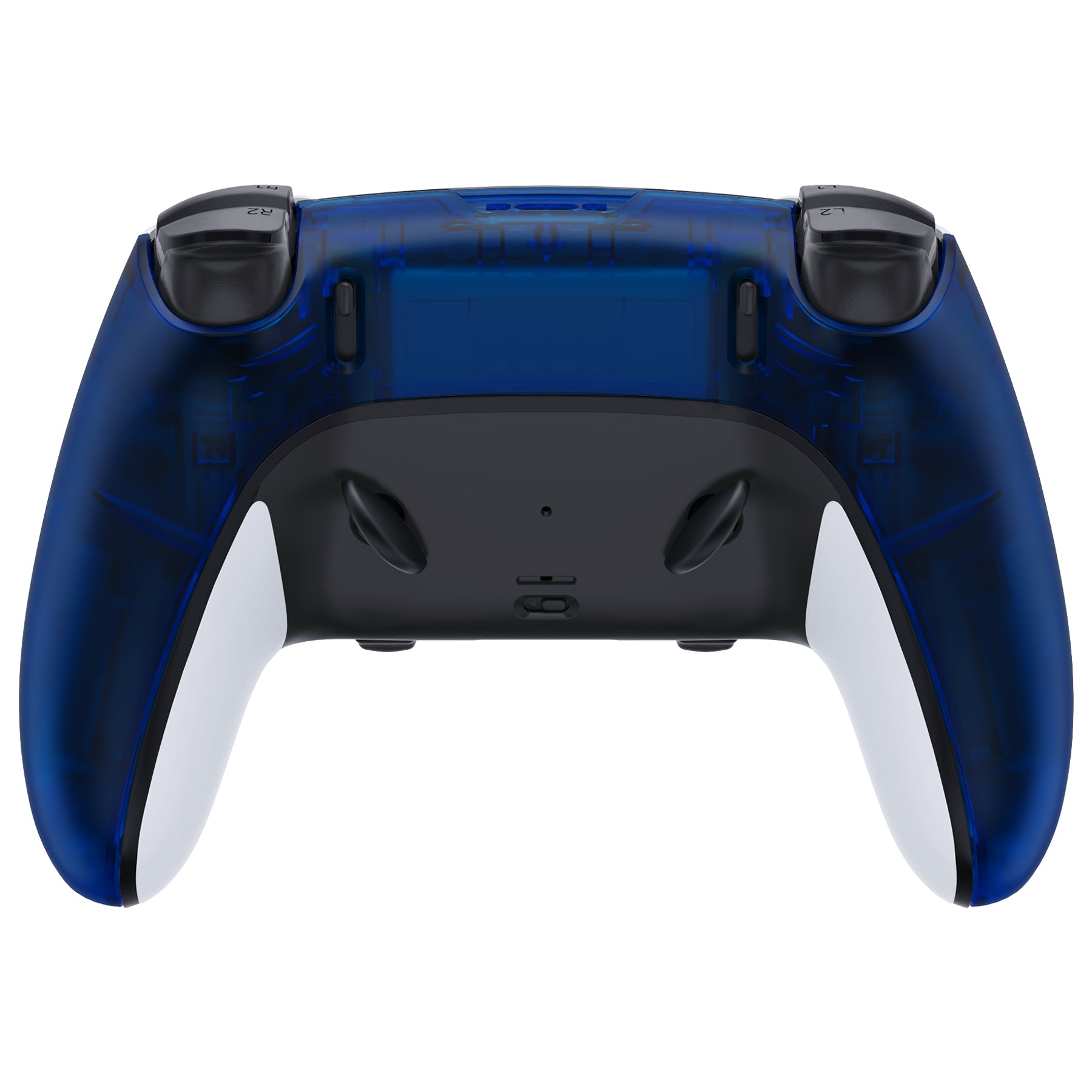 Replacement Back Housing Bottom Shell Compatible with PS5 Edge Controller - Clear Blue eXtremeRate