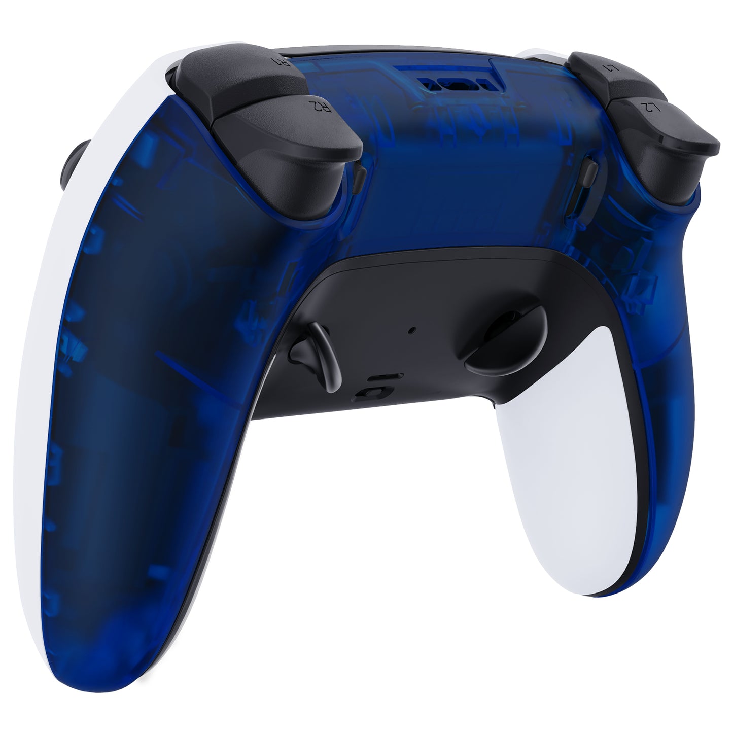 Replacement Back Housing Bottom Shell Compatible with PS5 Edge Controller - Clear Blue eXtremeRate