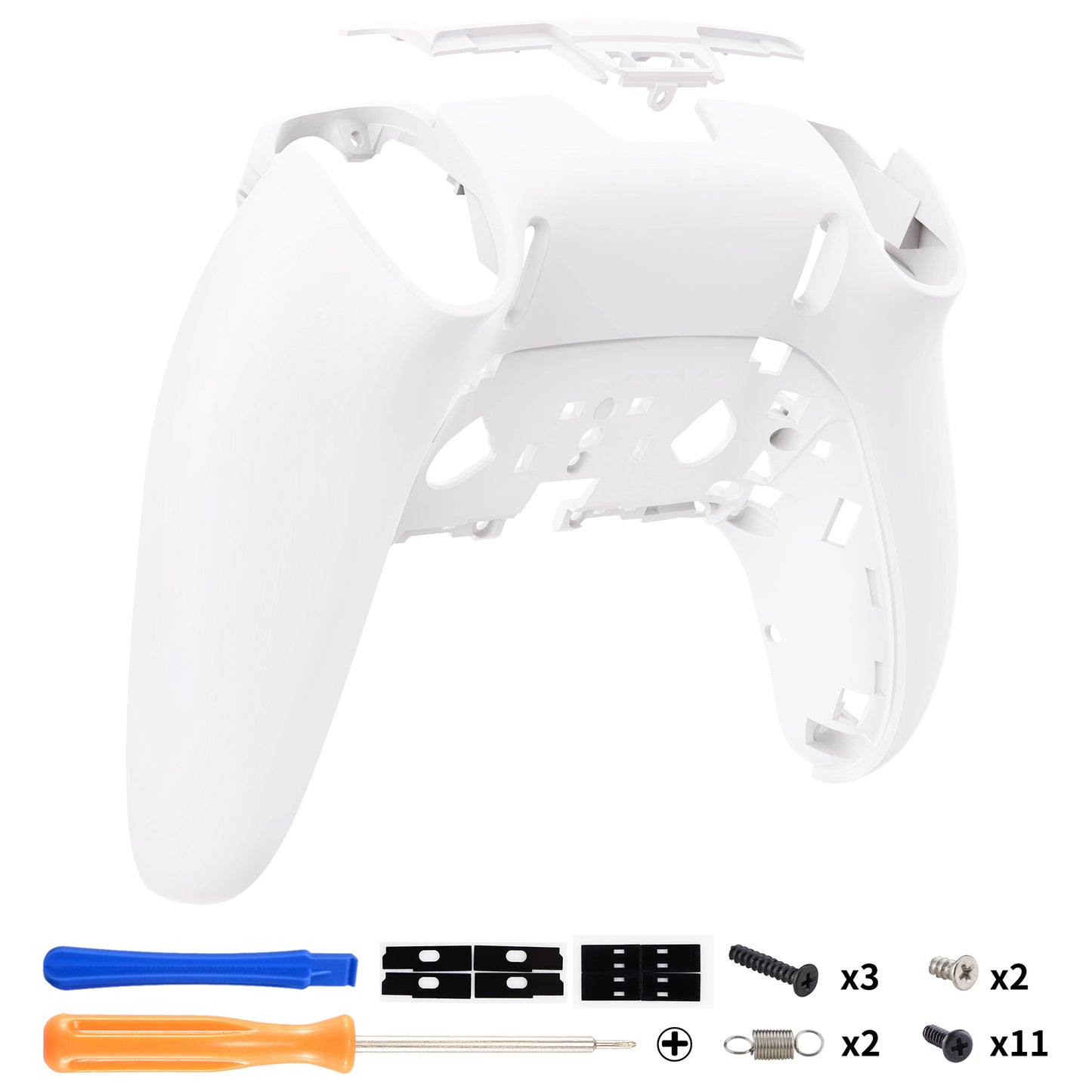 eXtremeRate Replacement Back Housing Bottom Shell Compatible with PS5 Edge  Controller - White