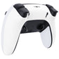 Replacement Back Housing Bottom Shell Compatible with PS5 Edge Controller - White eXtremeRate