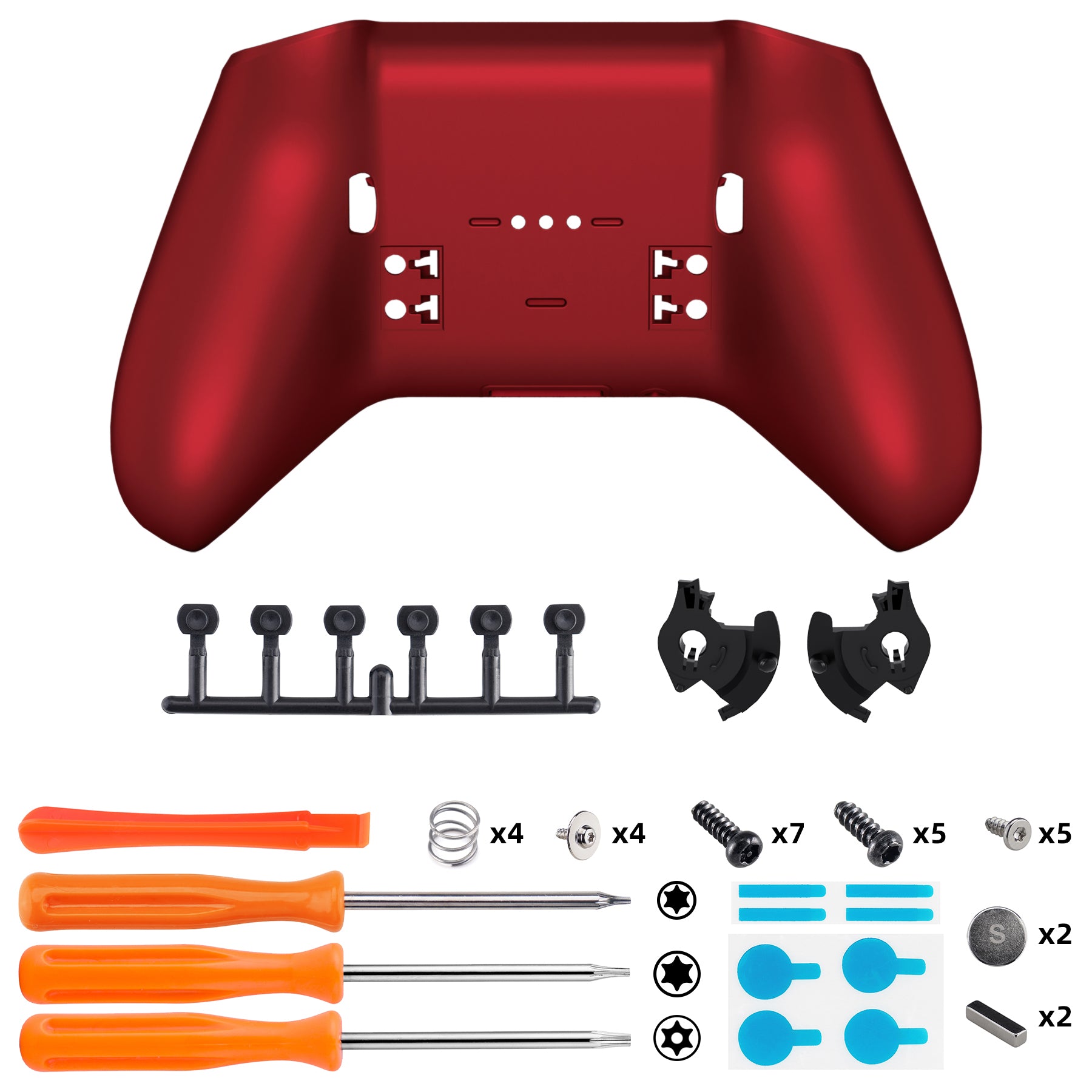 Replacement Bottom Shell Case for Xbox Elite Series 2 & Elite Series 2 Core Controller Model 1797 - Scarlet Red eXtremeRate