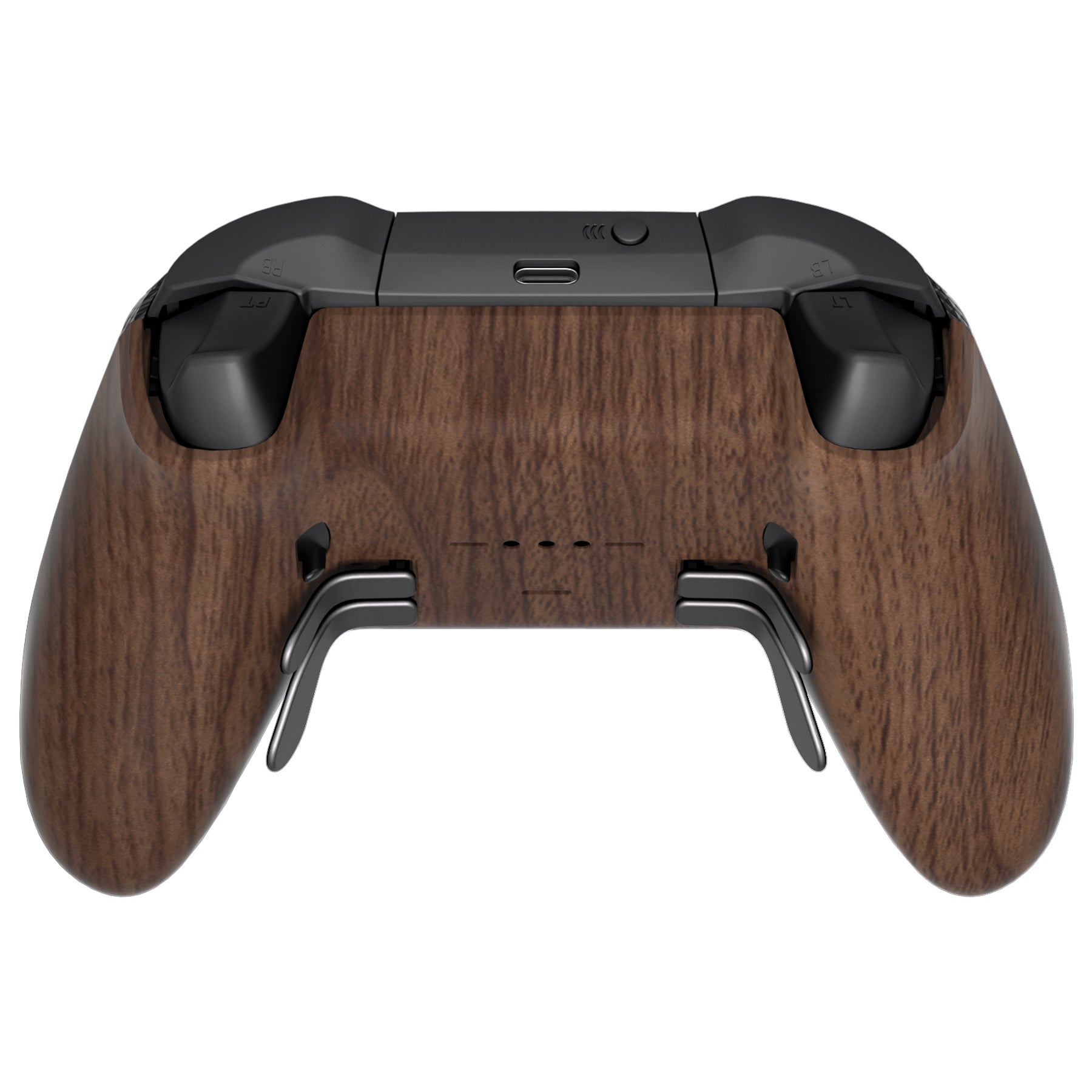 Replacement Bottom Shell Case for Xbox Elite Series 2 & Elite Series 2 Core Controller Model 1797 - Wood Grain eXtremeRate
