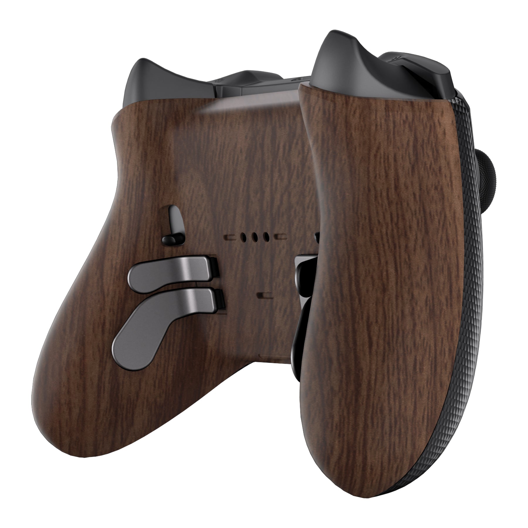 Replacement Bottom Shell Case for Xbox Elite Series 2 & Elite Series 2 Core Controller Model 1797 - Wood Grain eXtremeRate