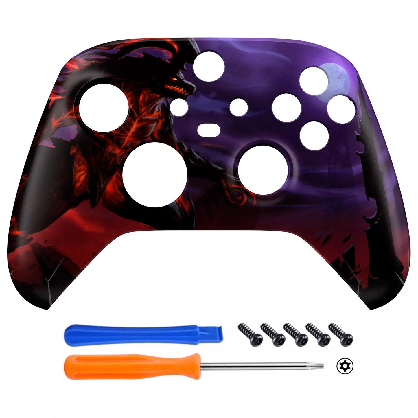 Replacement  Faceplate Front Housing Shell for Xbox Series X & S Controller - Dragon King eXtremeRate