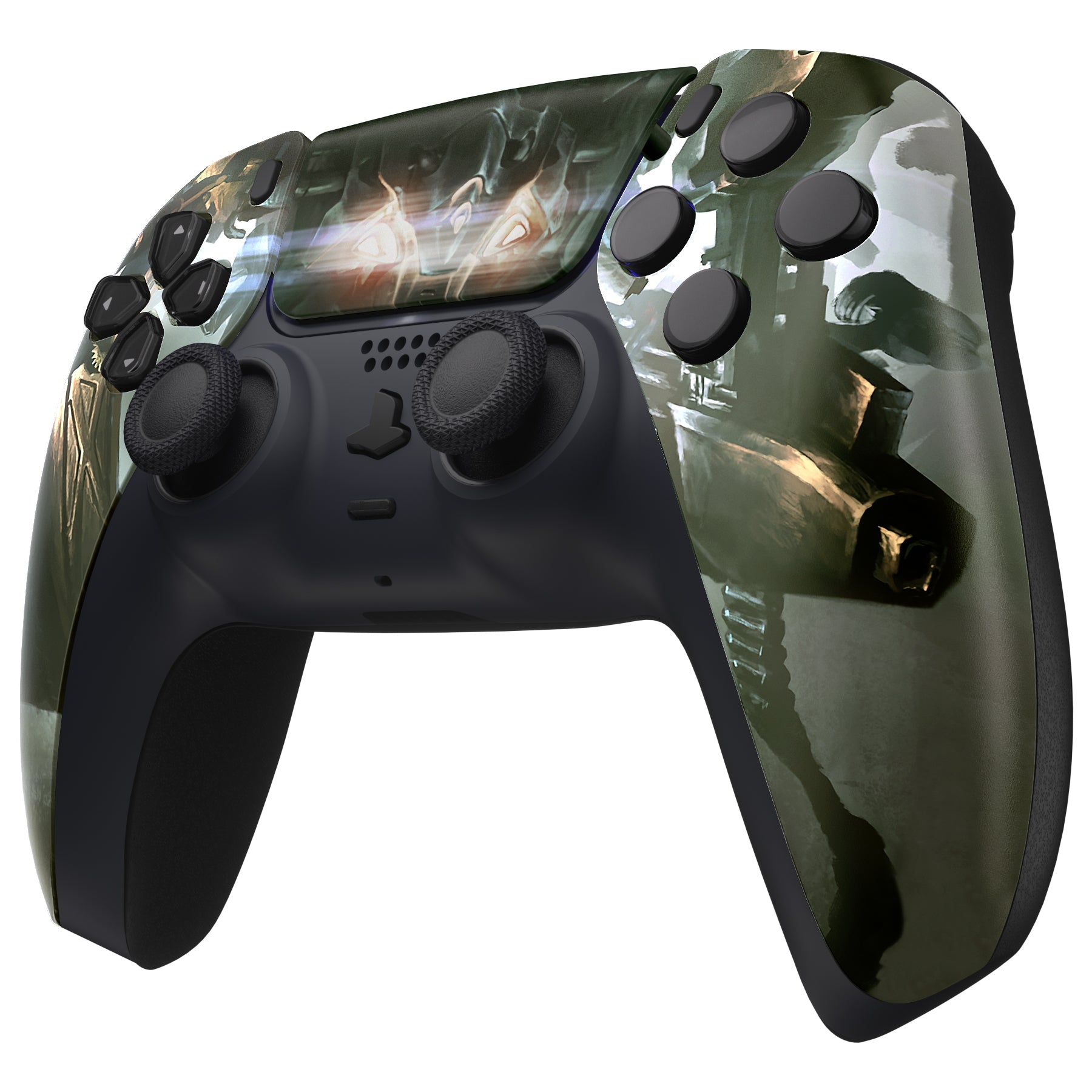 Replacement Front Housing Shell Compatible with ps5 Controller BDM-010 BDM-020 BDM-030 - Armored Mercenary eXtremeRate