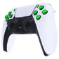Replacement Full Set Buttons Compatible with PS5 Controller BDM-030 - Chrome Green eXtremeRate