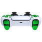 Replacement Full Set Buttons Compatible with PS5 Controller BDM-030 - Chrome Green eXtremeRate