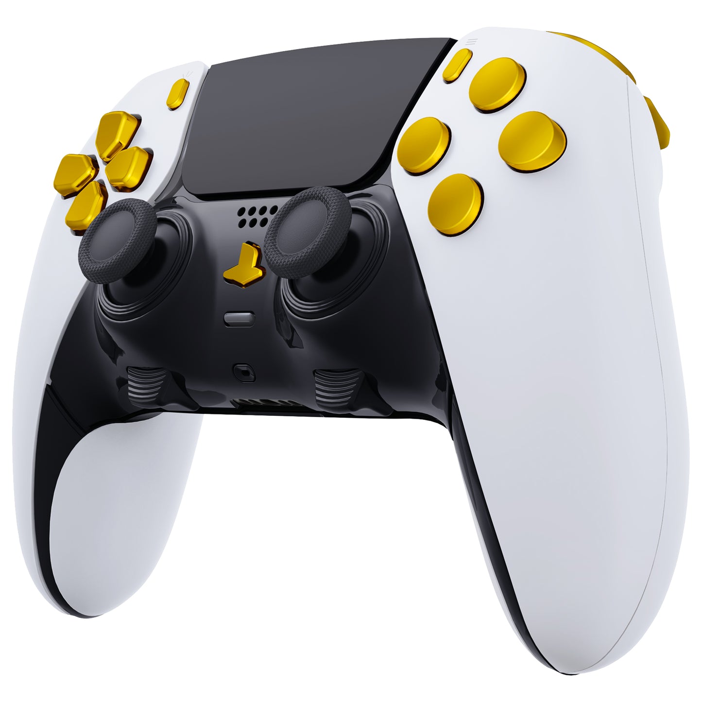 Replacement Full Set Buttons Compatible with PS5 Edge Controller - Chrome Gold eXtremeRate