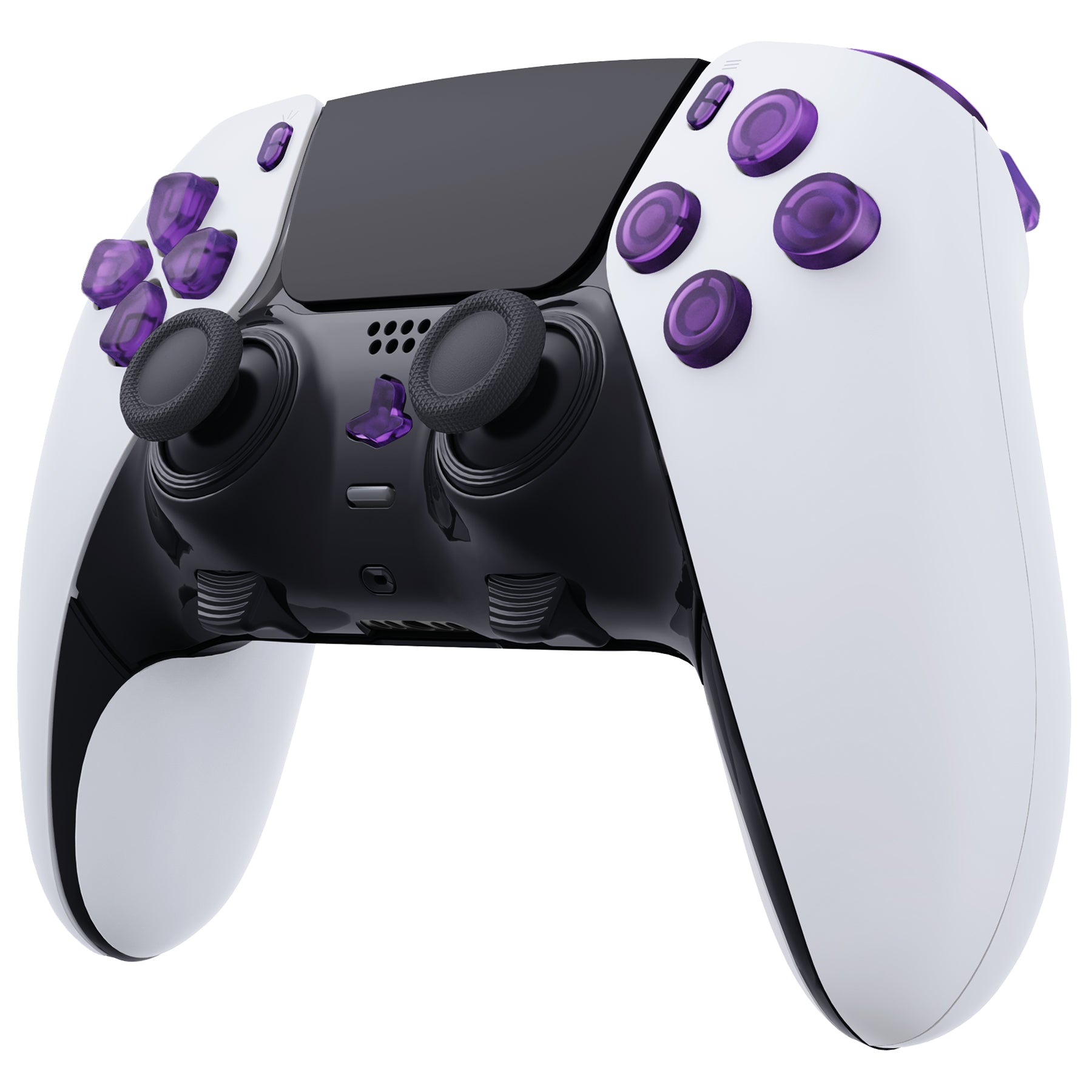 Replacement Full Set Buttons Compatible with PS5 Edge Controller - Clear Atomic Purple eXtremeRate