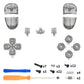 Replacement Full Set Buttons Compatible with PS5 Edge Controller - Clear Black eXtremeRate